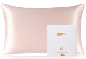 ZIMASILK mulberry silk pillowcase front view shows premium 6A softness for skin and hair