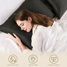 ZIMASILK hair friendly silk surface demonstrates gentle low friction sleep