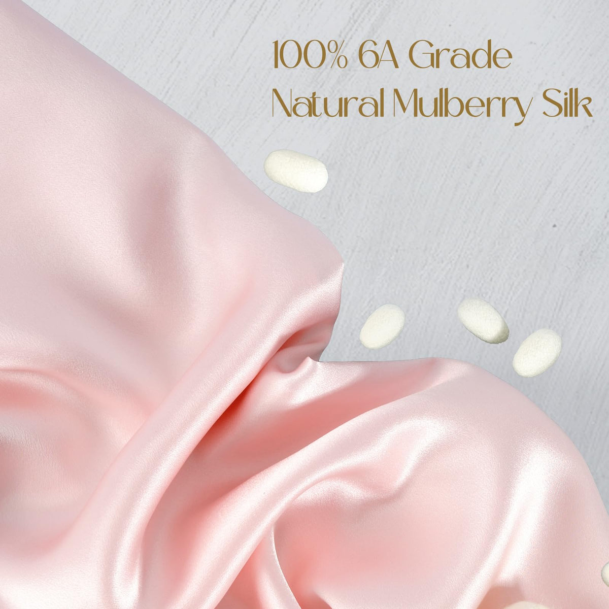 ZIMASILK pillowcase hidden zipper close-up illustrating secure fit for standard pillows.