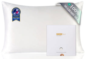 ZIMASILK pillowcase with hidden zipper for secure sleep and easy care.