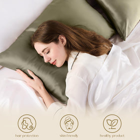 ZIMASILK pillowcase texture close-up reveals luxurious silk glow and softness