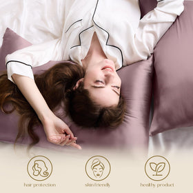 Queen size ZIMASILK pillowcase fits standard pillows 20x30 inches