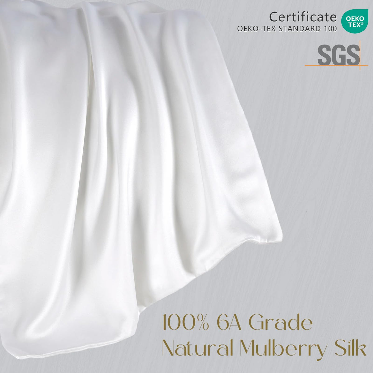ZIMASILK silk pillowcase texture offers gentle skin contact and hair comfort.