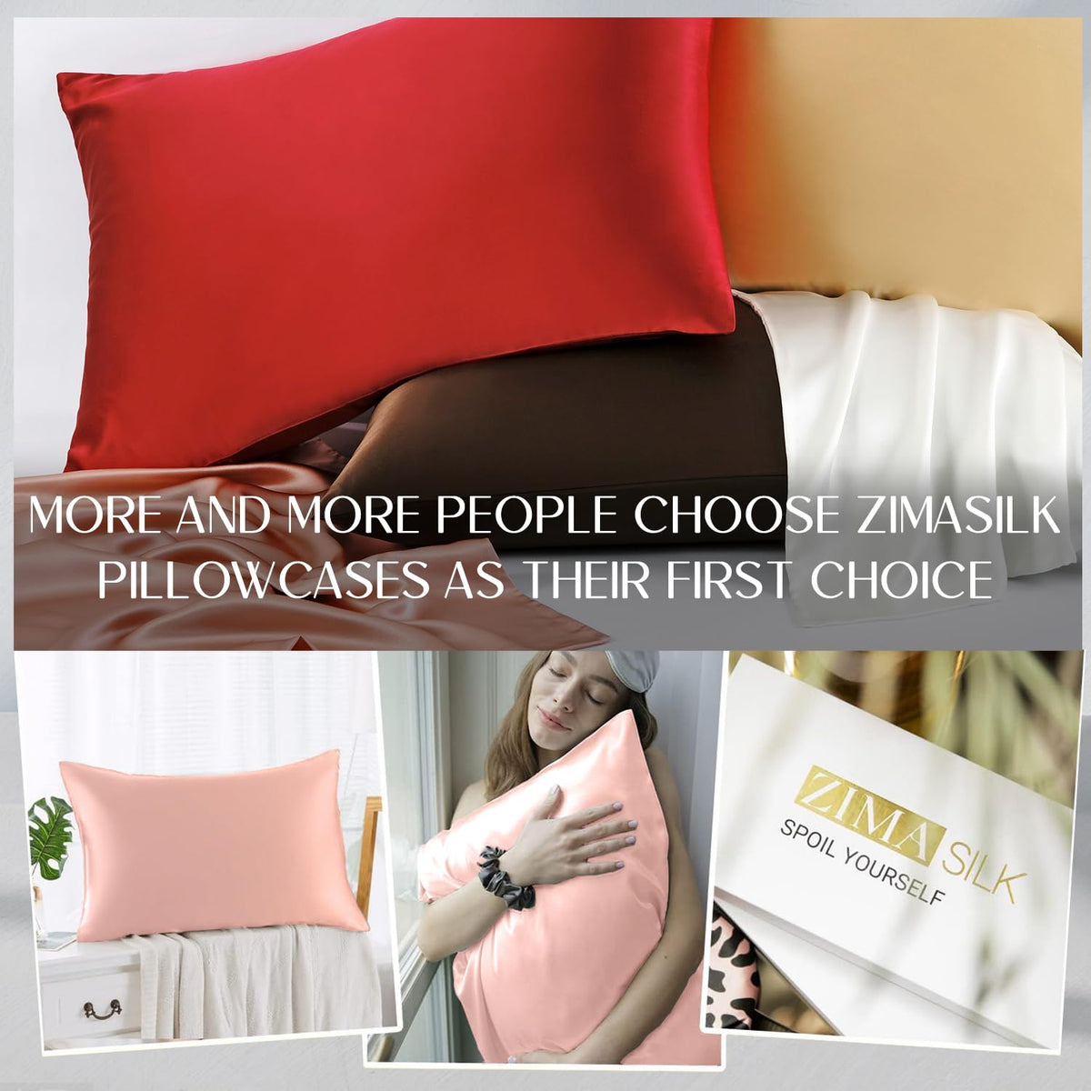 ZIMASILK 20x26 pillowcase fits standard pillows