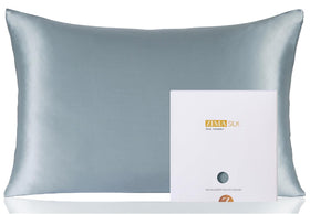 ZIMASILK pillowcase close-up reveals luxurious silk texture for smooth skin and hair