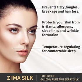ZIMASILK silk fabric close-up texture emphasizes smoothness and durability