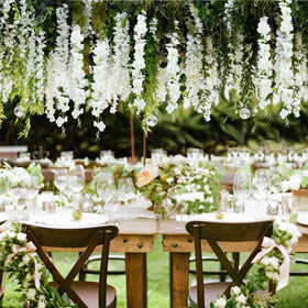 ZINHO durable wisteria garland suitable for garden or indoor decor