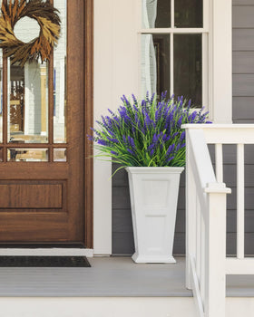 ZINHO lavender front porch decor brightens entryways.