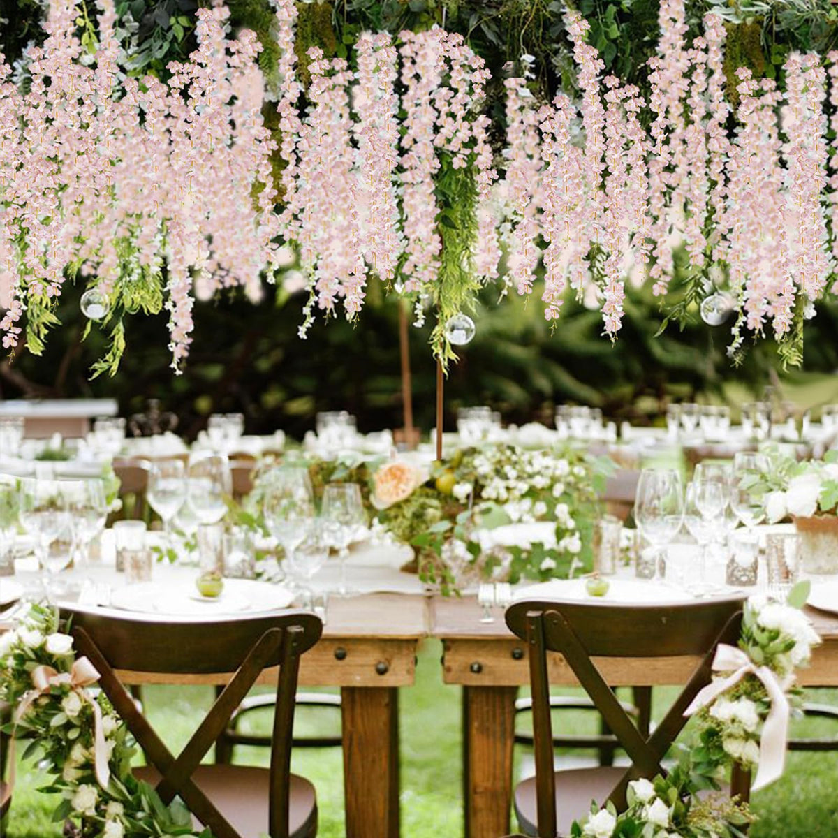 ZINHO dense blossoms on sturdy branches create fuller, chandelier-like ambiance.