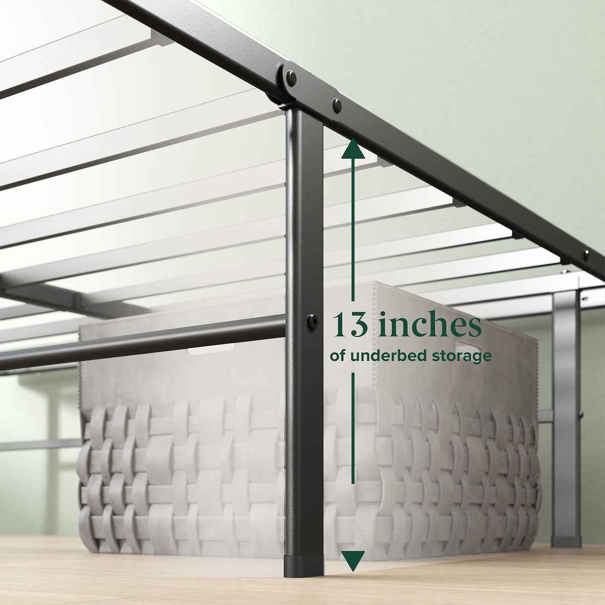 Zinus Rumi no box spring needed with compatible mattress options