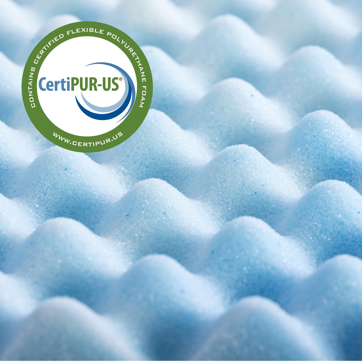 Cooling gel and memory foam work together for temperature balance.