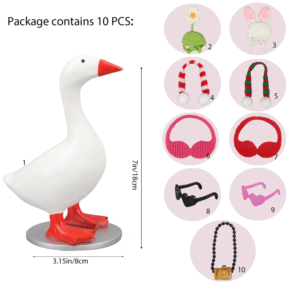 ZioNNyxviana goose sunglasses outfit on key holder brightens desk decor