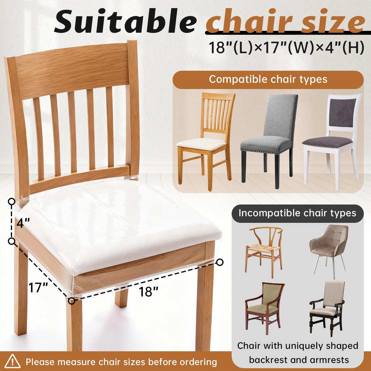 Zipcase easy-on-off chair cover makes protection quick to apply and remove