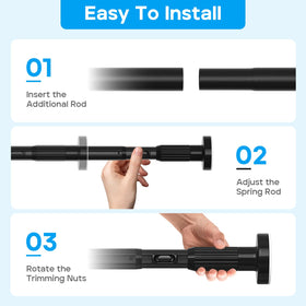 ZipGlo black outdoor rod withstands humidity and weather