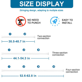 ZipGlo extension rod piece shown for easy length adjustment.