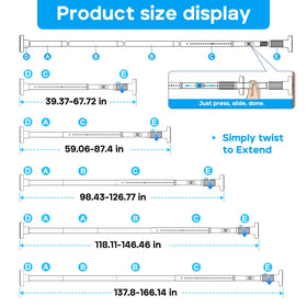 ZipGlo no-drill tension mount avoids wall damage