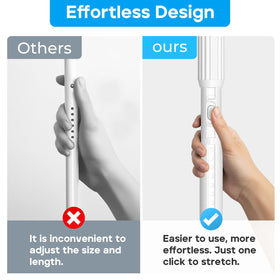 ZipGlo stainless steel build delivers heavy-duty support for towels and liners.