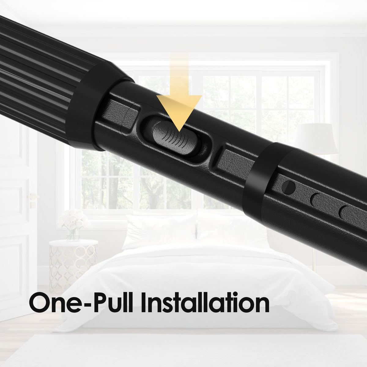 ZipGlo three-piece assembly connects into a single rod.