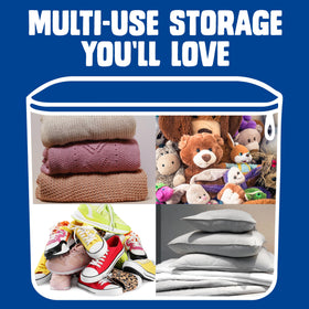 Ziploc Flexible Totes XL transparent panel to see contents at a glance