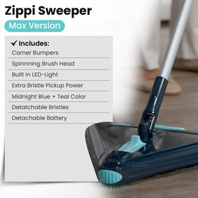 Zippi Sweeper Max fast charging option and spare battery readiness