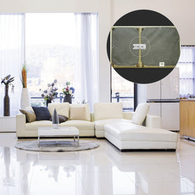 ZIQI white zinc electroplated surface protects against corrosion.