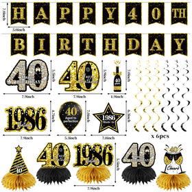 Zirtorei banner reads HAPPY 40th BIRTHDAY for festive photos.