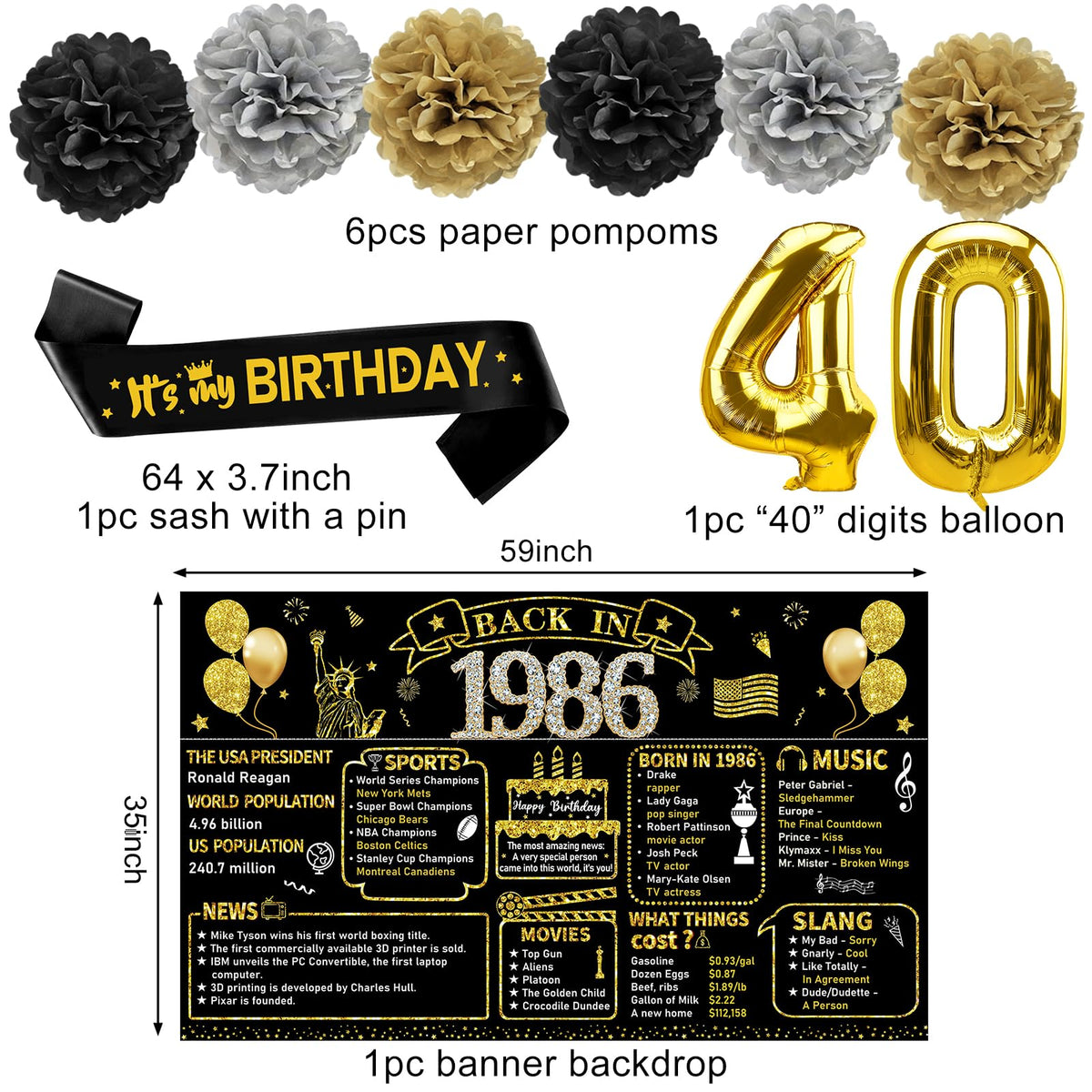Zirtorei foil 40 balloon as a metallic focal point.