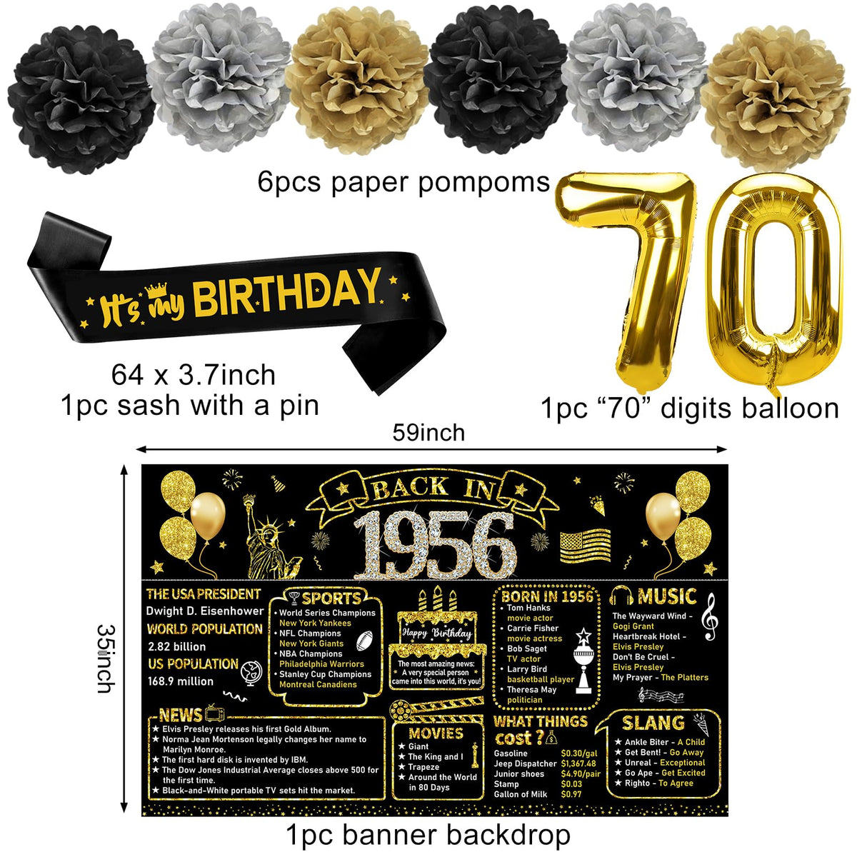Zirtorei foil 70 balloon adds a statement focal point to the party