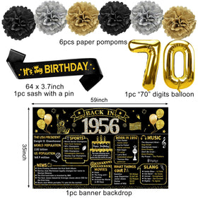 Zirtorei foil 70 balloon adds a statement focal point to the party