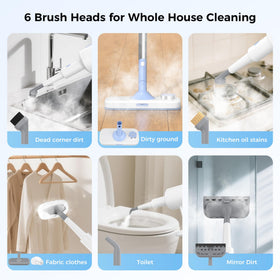 Zisgner detachable handheld wand enables above-floor cleaning.