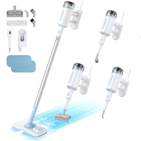 Zisgner steam mop with fast heating for deep cleaning on hard floors.