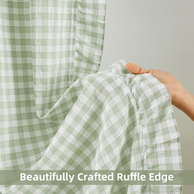 ZJDECOR crushed crinkled texture adds shabby chic visual appeal.