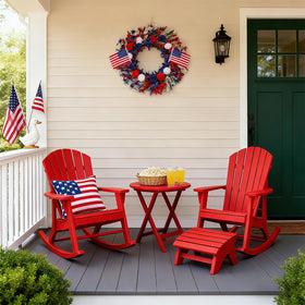 zjlmit red white blue flower layers create a vibrant holiday focal point.