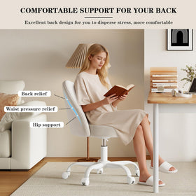 Zkfhome Velvet Vanity Chair compact profile fits small spaces nicely.