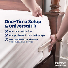 ZlumberLock corner sheet holders compatible with all sheet corners and sizes