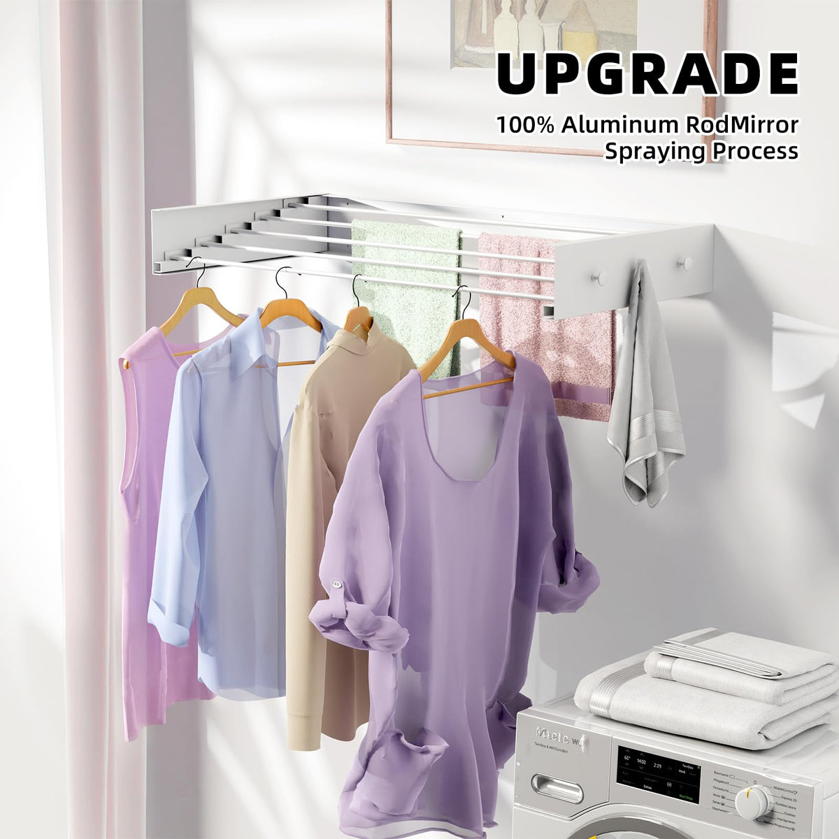Indoor or outdoor use expands drying options