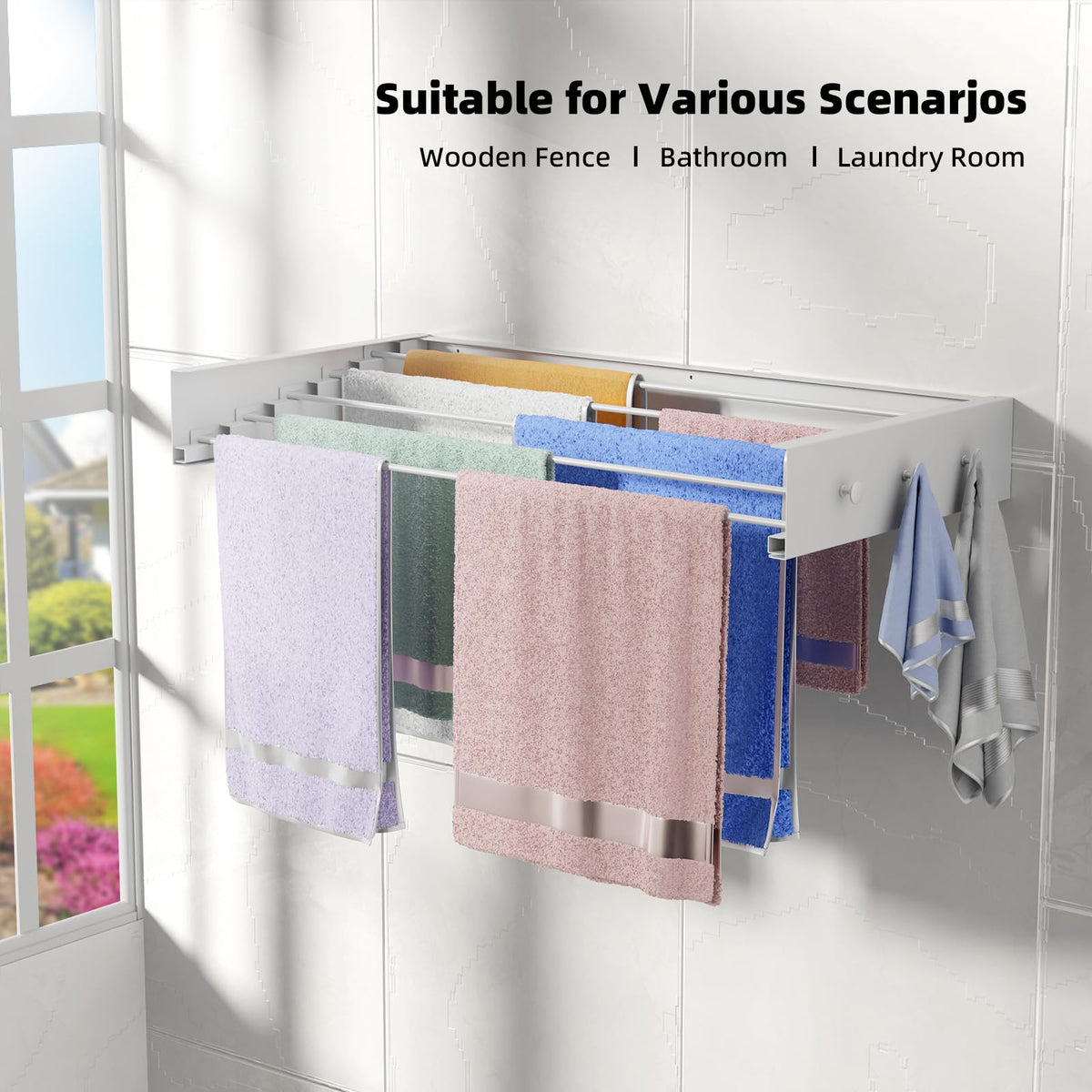 Includes installation template and screws for quick setup