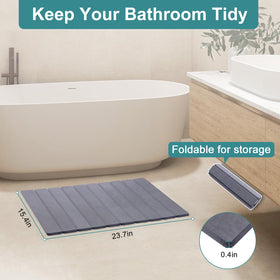 zmnklry diatomite bath mat absorbs water rapidly to help keep floors dry