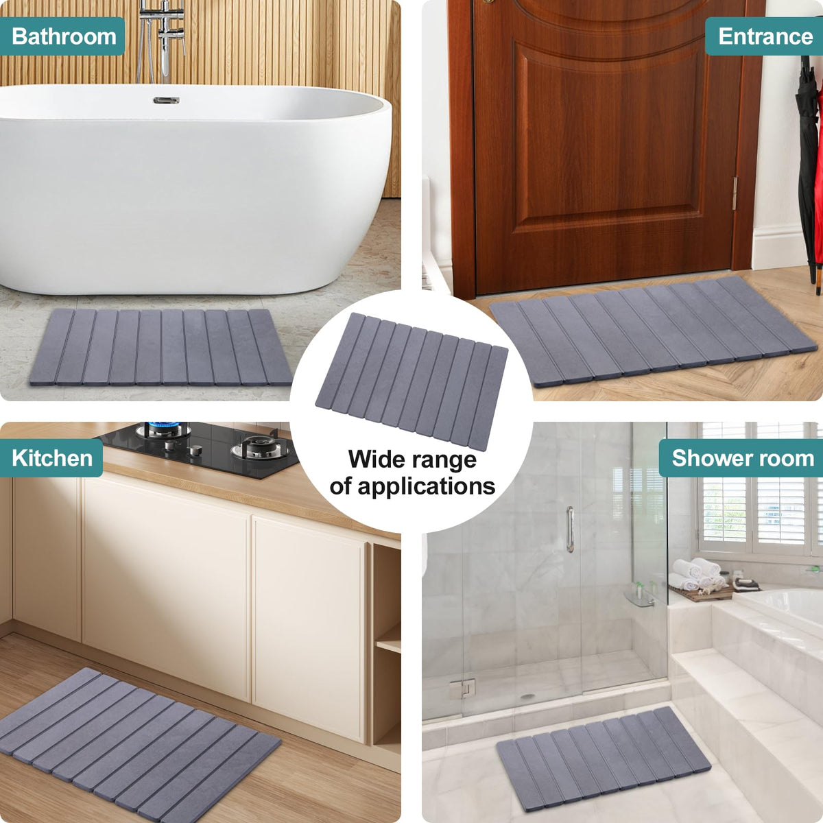 zmnklry stone mat versatile for bathroom, kitchen, and more