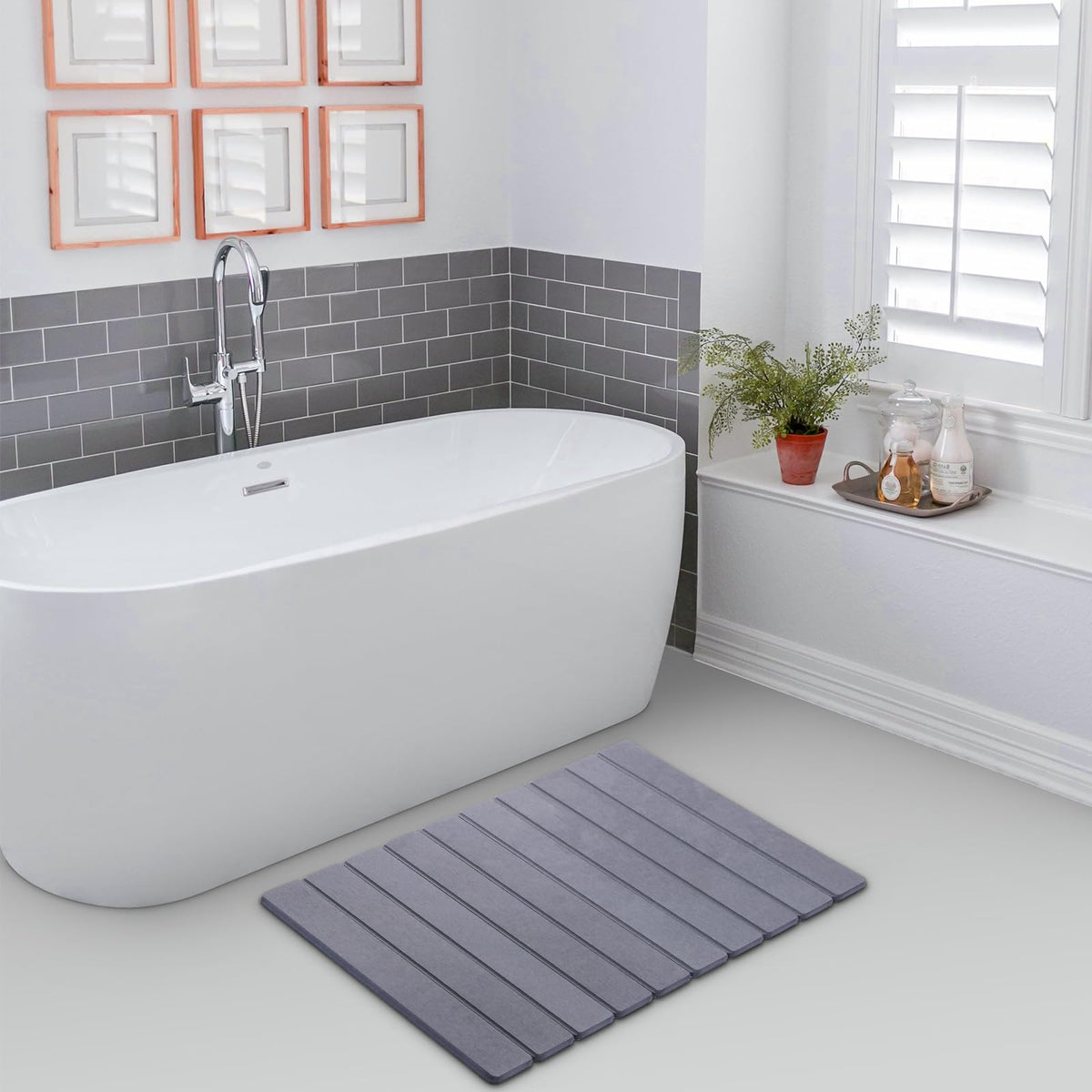 zmnklry diatomite bath mat quick-drying for bathroom floors