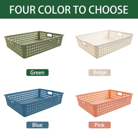 Zmpkhba perforated basket with visibility design for quick item checks.
