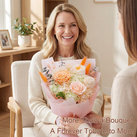 ZMRU 14x8 masterful bouquet ready for display