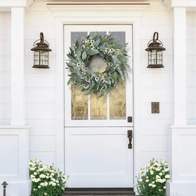 Zmtyykh eucalyptus wreath hanging loop enables easy, secure door display