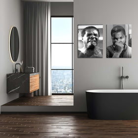 ZNHART gift-ready bathroom art set for film lovers and retro decor fans
