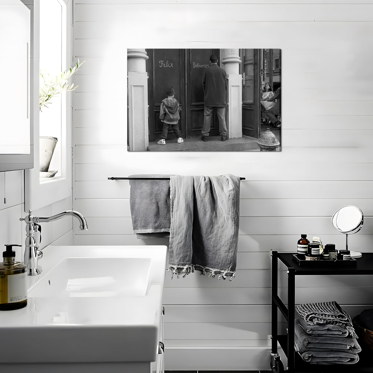ZNHART ready-to-hang canvas wall art simplifies setup and quick display.