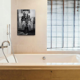 ZNHART retro bathroom decor quirky wall art for unique spaces