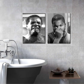 ZNHART vintage comedy poster bathroom decor with retro charm