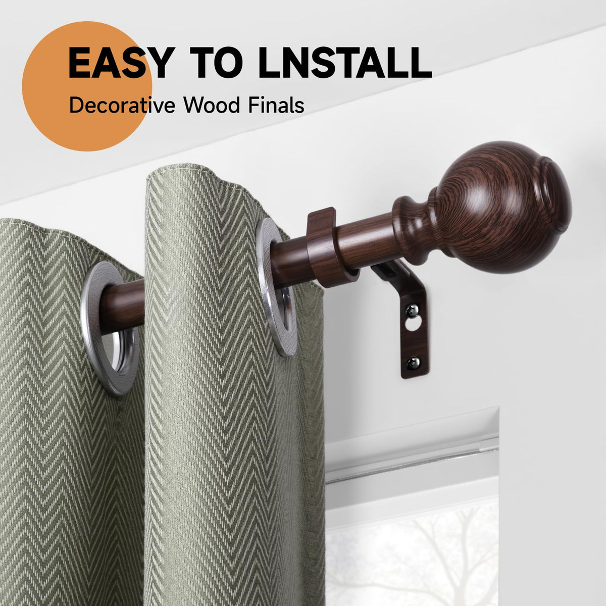 ZNONOX imitation wood grain finish adds natural style to any room.