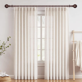 ZNONOX 28–58 inch adjustable rod fits many window sizes.