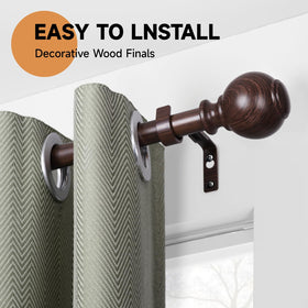 ZNONOX wood grain closeup shows realistic texture for any window treatment.